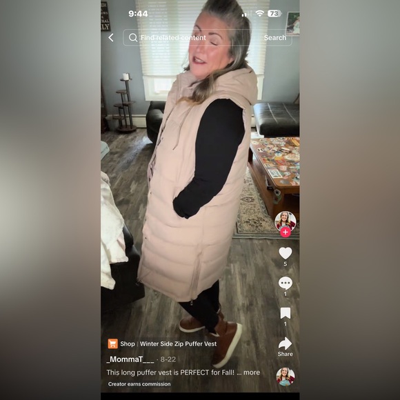 GoGG Longline Puffer Vest. - Picture 2 of 12